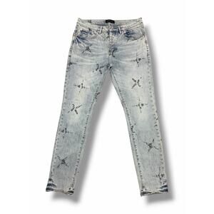 Purple Brand Star Monogram P001 Skinny Jeans | Size 33